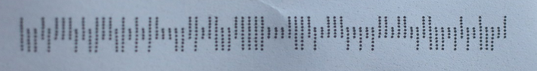 Par Code Dotted Line Reading Mail Bar Codes